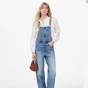 Madewell Light Blue Denim Overalls